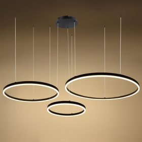 LED függőlámpa csoport 3 gyűrűvel 70W meleg fehér