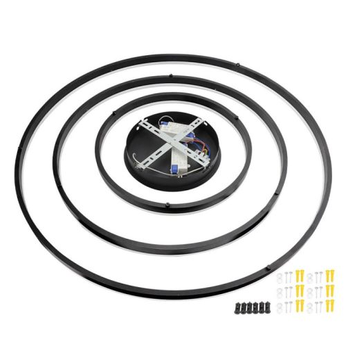 LED függőlámpa csoport 3 gyűrűvel 70W meleg fehér