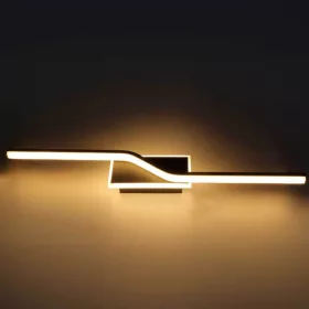 Modern LED fali lámpa meleg fehér 9W fekete