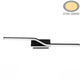 Modern LED fali lámpa meleg fehér 9W fekete