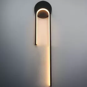 Fekete LED dizájn fali lámpa 55 cm – meleg fehér fény – modern stílus
