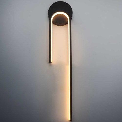 Fekete LED dizájn fali lámpa 55 cm – meleg fehér fény – modern stílus