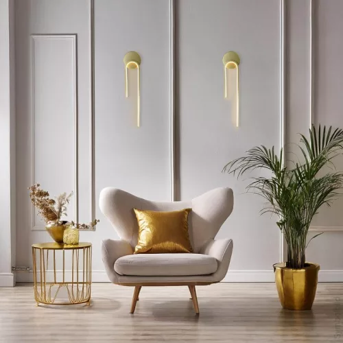 Elegáns arany LED fali lámpa – 55 cm – melegfehér világítás