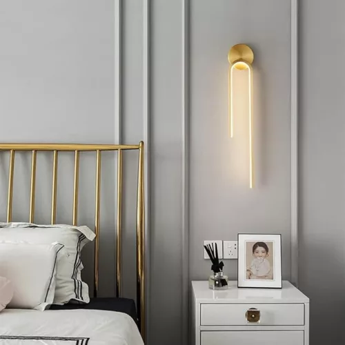 Modern arany LED dizájn lámpa – falra szerelhető – 55 cm