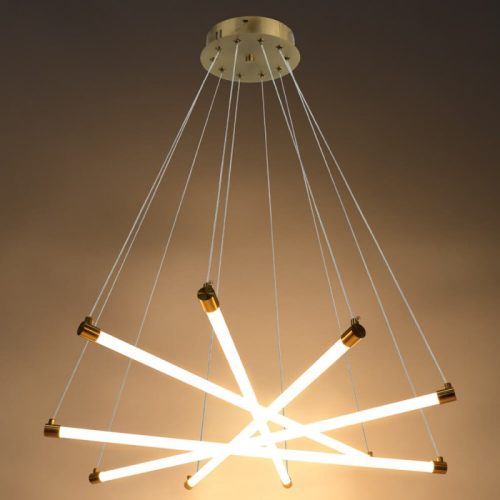 White Balls Sárgaréz Mennyezeti Függőlámpa Ø60cm 27W Meleg fehér