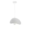 Szürke organikus kőhatású modern mennyezeti függeszték lámpa E27 foglalattal, 30cm