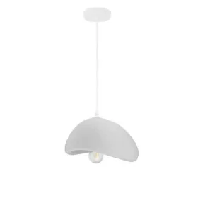 Szürke organikus kőhatású modern mennyezeti függeszték lámpa E27 foglalattal, 30cm