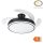 LED Mennyezeti Ventilátor Lámpa Távirányítóval 36W CCT Fekete