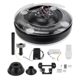   LED Mennyezeti Ventilátor Lámpa Távirányítóval 36W CCT Fekete