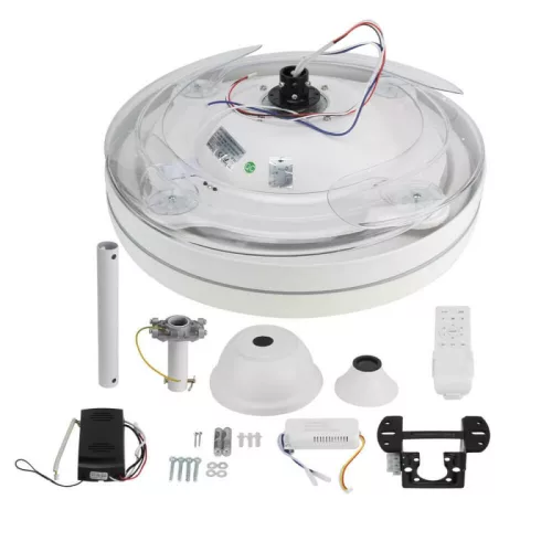 LED Mennyezeti Ventilátor Lámpa Távirányítóval 36W CCT Fehér