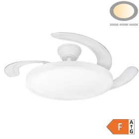   LED Slim Mennyezeti Ventilátor Lámpa Távirányítóval 36W CCT Fehér