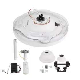   LED Slim Mennyezeti Ventilátor Lámpa Távirányítóval 36W CCT Fehér
