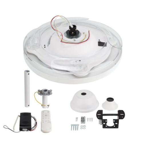 LED Slim Mennyezeti Ventilátor Lámpa Távirányítóval 36W CCT Fehér