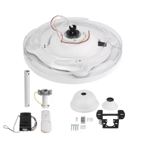 LED Slim Mennyezeti Ventilátor Lámpa Távirányítóval 36W CCT Fehér