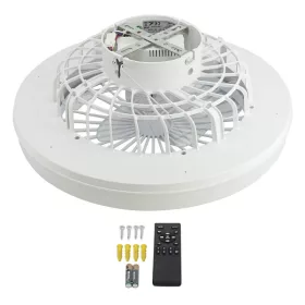 CCT LED ventilátoros lámpa távirányítóval 36W 48cm - Fekete