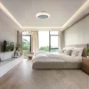 CCT LED ventilátoros lámpa távirányítóval 36W 48cm - Fekete