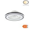 CCT LED ventilátoros lámpa távirányítóval 36W 48cm - Fekete
