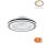 CCT LED ventilátoros lámpa távirányítóval 36W 48cm - Fekete