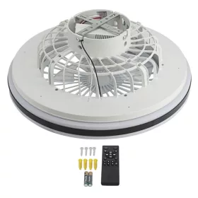   CCT LED ventilátoros lámpa távirányítóval 36W 48cm - Fekete