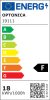Fehér/Fa ventilátoros mennyezeti lámpa távirányítóval 18W CCT