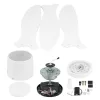 Fekete ventilátoros mennyezeti lámpa távirányítóval 18W CCT