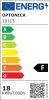Fekete ventilátoros mennyezeti lámpa távirányítóval 18W CCT