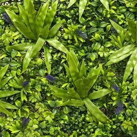   Nortene Vertical Jungle műanyag zöldfal a dzsungel növényeivel (100×100 cm)