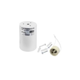 GU10 Spotlámpa Keret, Henger, Fehér, Alumínium