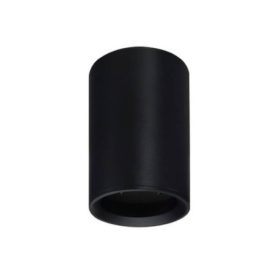 GU10 Spotlámpa Keret, Henger, Fekete, Alumínium