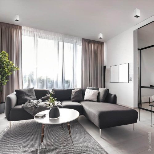 GU10 Spotlámpa Keret, Hasáb, Fehér/Fekete Belső Alumínium