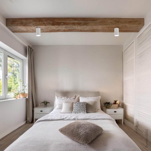 GU10 Spotlámpa Keret, Henger, Fehér Alumínium