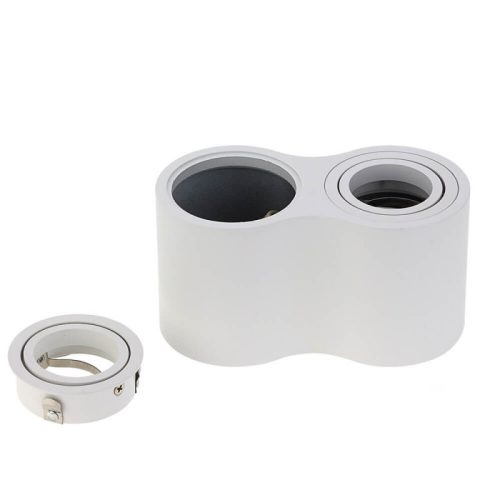 Kettes Spotlámpa Keret GU10 (Dönthető) – Fehér