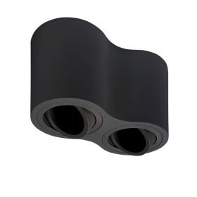 Kettes Spotlámpa Keret GU10 (Dönthető) – Fekete