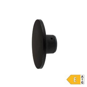   Optonica kerek fali lámpa 12W meleg fényű, műanyag, fekete