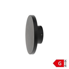   Optonica kerek fali lámpa 12W meleg fényű, alumínium, fekete