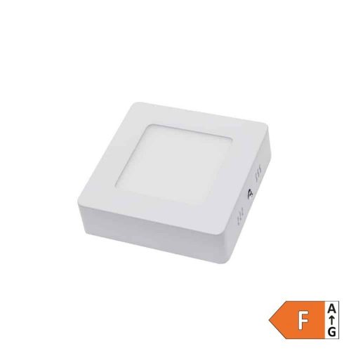 Falon kívüli LED panel 6W 480lm 6000K 120mm Négyzet