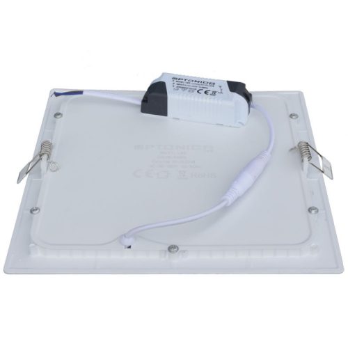 Beépíthető mini LED panel 18W 1350lm 6000K 225x225mm IP20 négyzet - Optonica