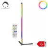 Modern fekete 105 cm magas LED állólámpa és saroklámpa színes RGB és meleg fehér fénnyel, távirányítóval