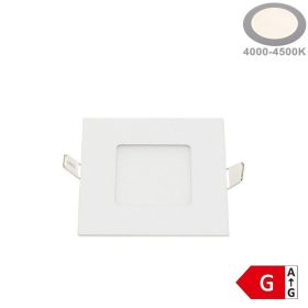  Beépíthető mini LED panel 3W 150lm 4500K 85x85mm IP20 négyzet - Optonica