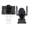Vezeték nélküli napelemes WiFi fekete biztonsági kamera 2K felbontással
