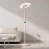 2 méter magas modern fehér RGB+CCT LED állólámpa mágneses távirányítóval
