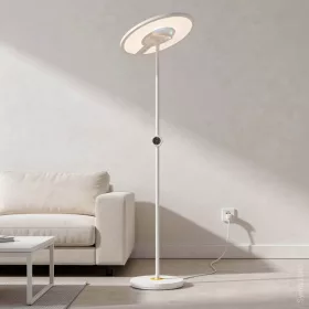 2 méter magas modern fehér RGB+CCT LED állólámpa mágneses távirányítóval