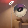 2 méter magas modern fehér RGB+CCT LED állólámpa mágneses távirányítóval
