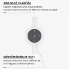 2 méter magas modern fehér RGB+CCT LED állólámpa mágneses távirányítóval