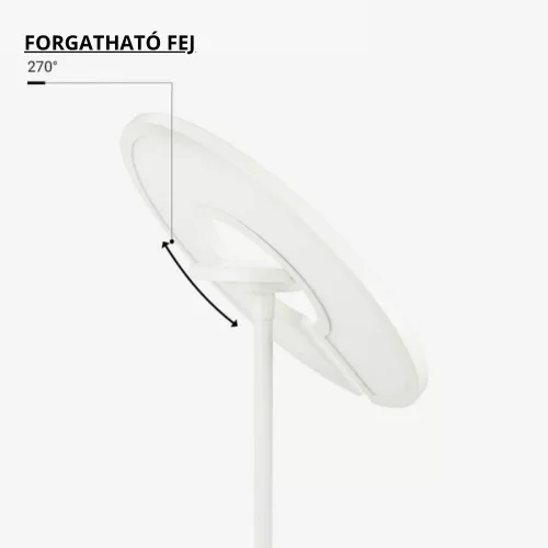2 méter magas modern fehér RGB+CCT LED állólámpa mágneses távirányítóval