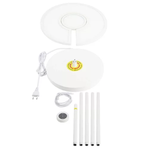2 méter magas modern fehér RGB+CCT LED állólámpa mágneses távirányítóval