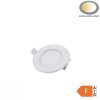 6W-os beépíthető kerek LED panel 450 lumen fényerővel és IP44-es vízállósággal