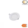 6W-os beépíthető kerek LED panel 450 lumen fényerővel és IP44-es vízállósággal