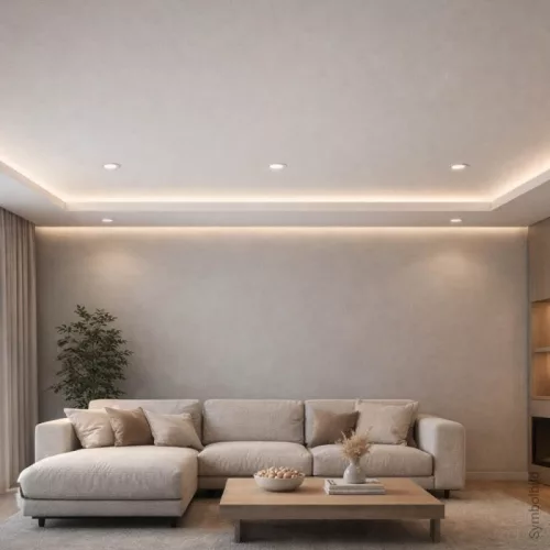 6W-os beépíthető kerek LED panel 450 lumen fényerővel és IP44-es vízállósággal