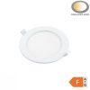 12W-os beépíthető kerek LED panel 950 lumen fényerővel és IP44-es vízállósággal